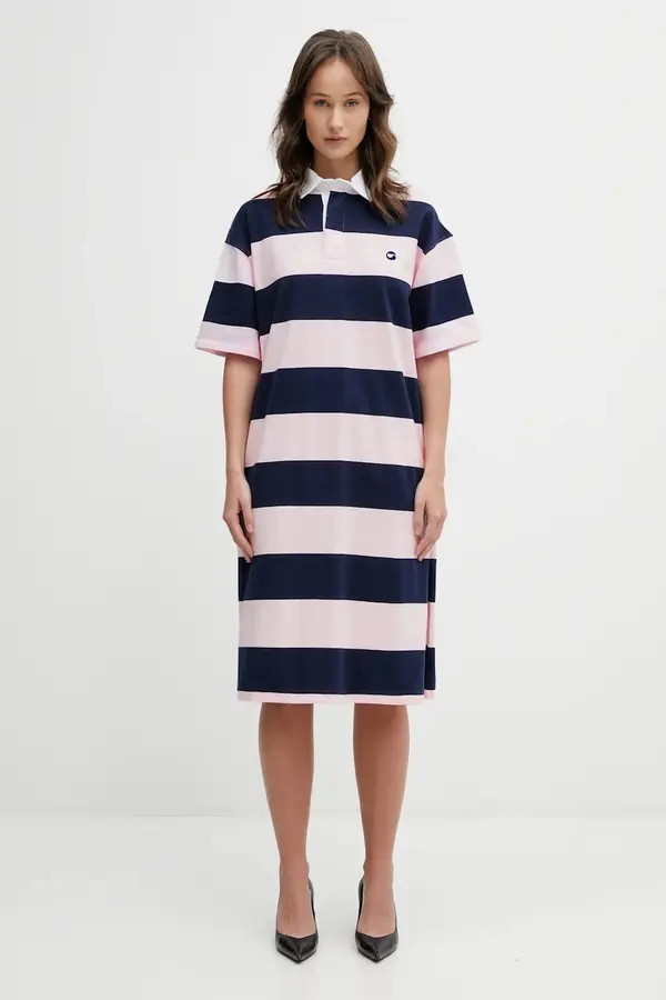 coperni Pamučna haljina Coperni Striped Polo