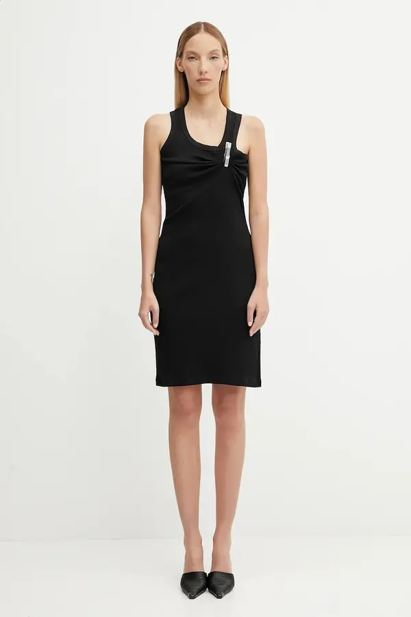 coperni Pamučna haljina Coperni Washing Clip Rib Dress
