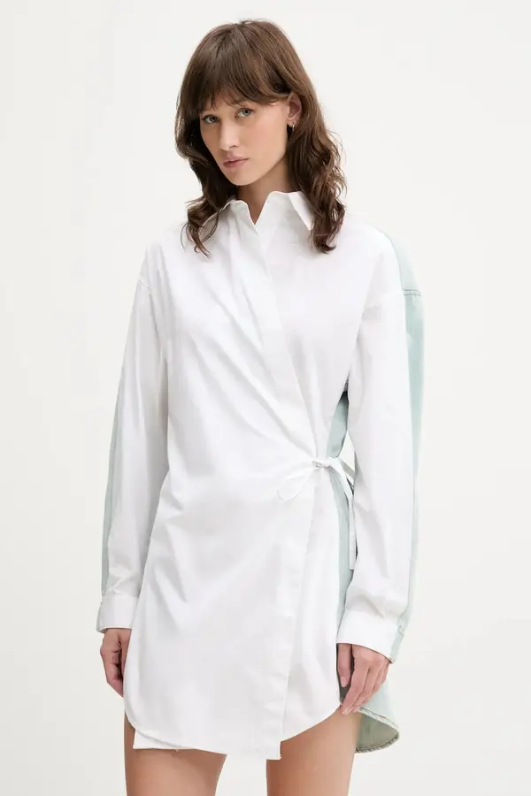 Diesel Pamučna haljina Diesel D-ELPHI-DEN DRESS