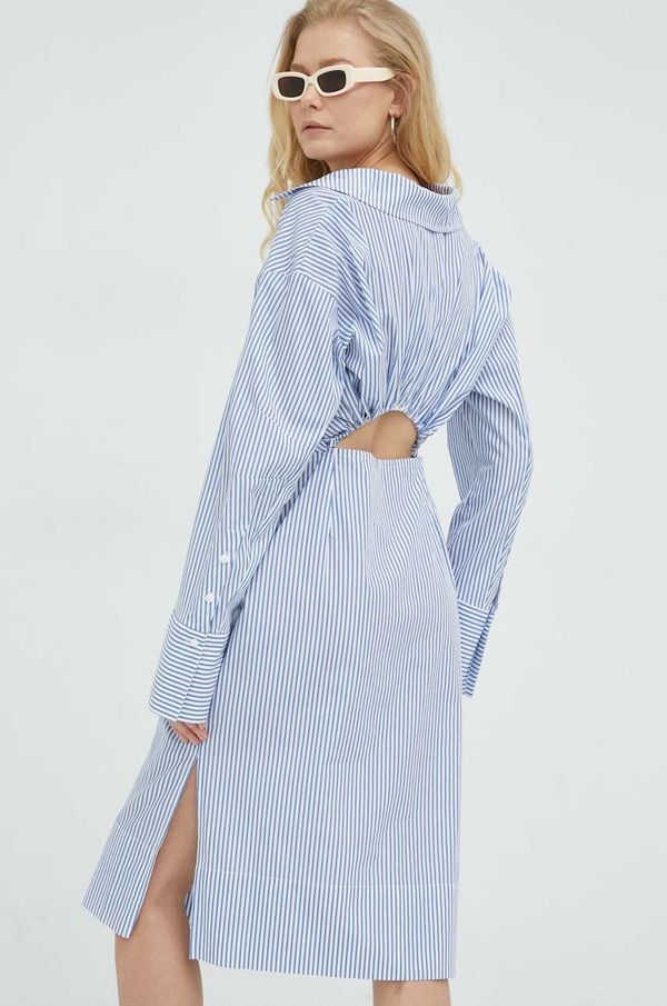 Herskind Pamučna haljina Herskind mini, oversize