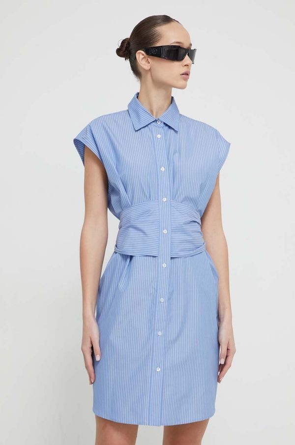 Iceberg Pamučna haljina Iceberg mini, ravna