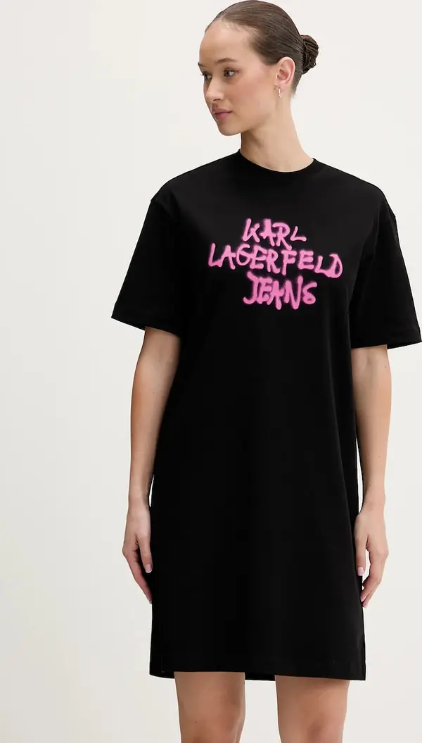 Karl Lagerfeld Jeans Pamučna haljina Karl Lagerfeld Jeans