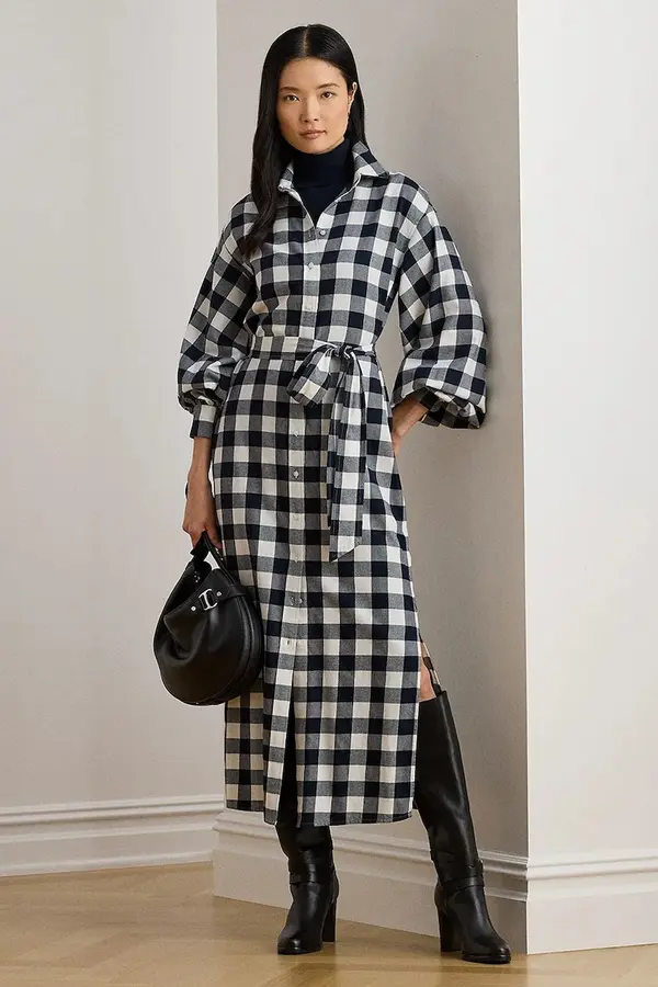 Lauren Ralph Lauren Pamučna haljina Lauren Ralph Lauren