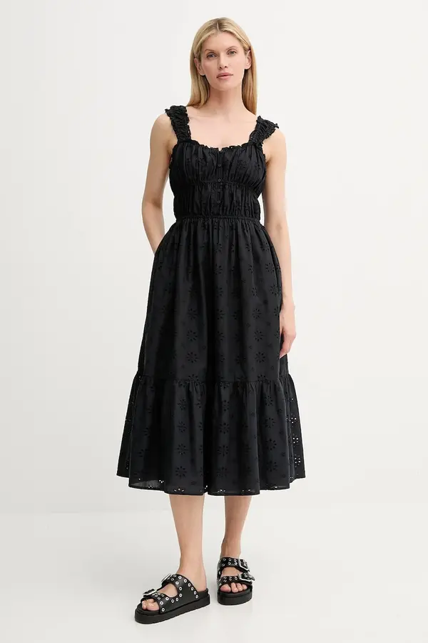 Levi's Pamučna haljina Levi's AMAYA TIERED MAXI DRESS