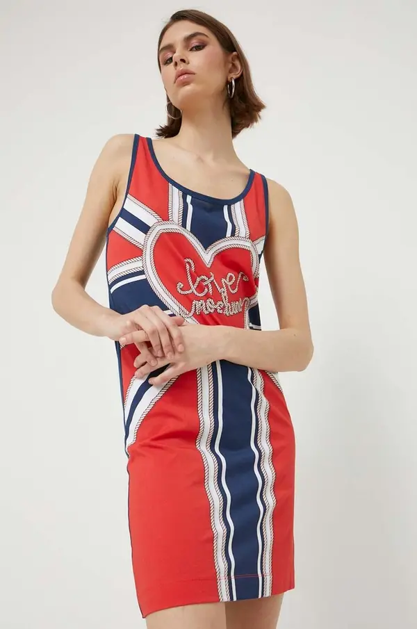Love Moschino Pamučna haljina Love Moschino