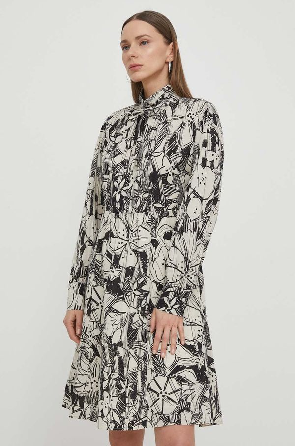 Marc O'Polo Pamučna haljina Marc O'Polo mini, širi se prema dolje