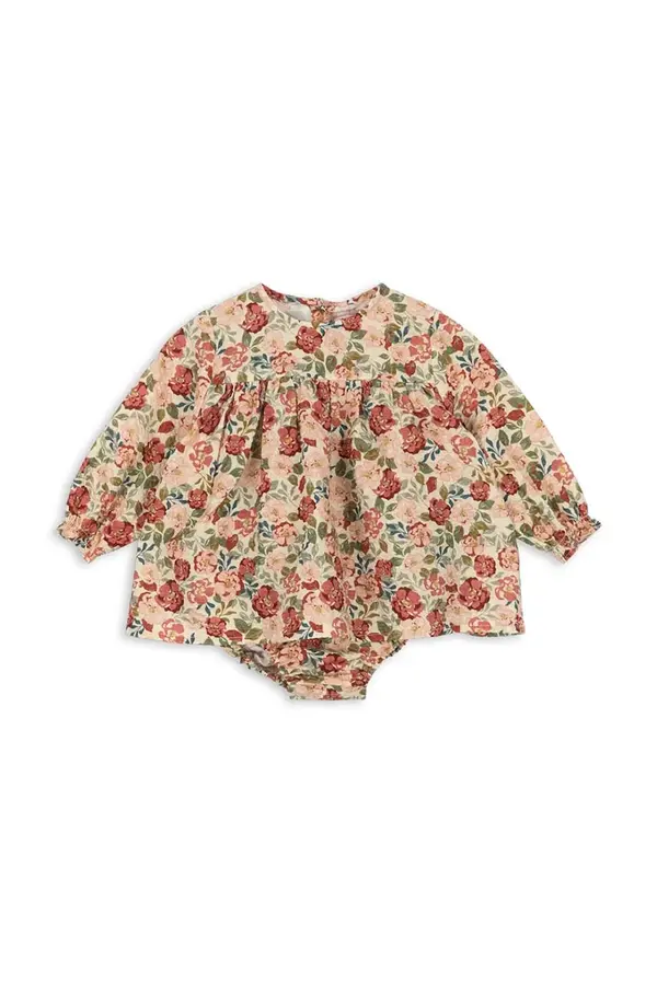 Konges Sløjd Pamučna haljina za bebe Konges Sløjd BELLA FRILL ROMPER GOTS