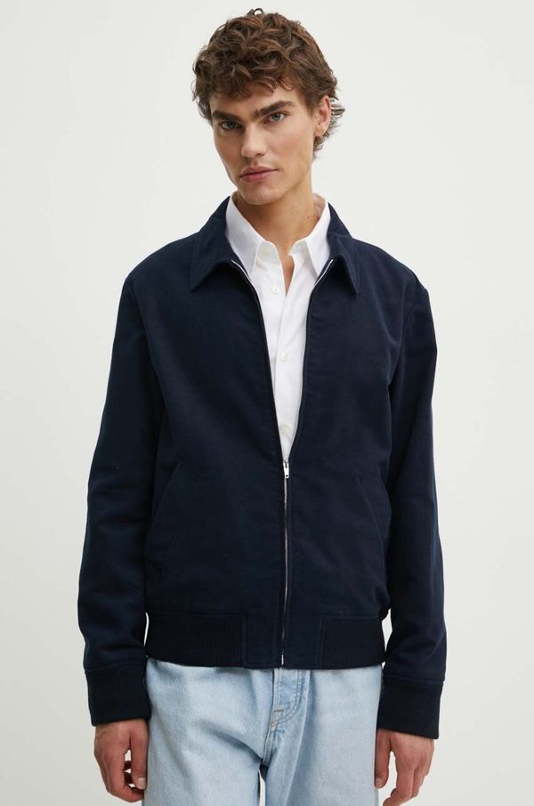 A.P.C. Pamučna jakna A.P.C. blouson gilles boja: tamno plava, za prijelazno razdoblje, COHAK.H02706