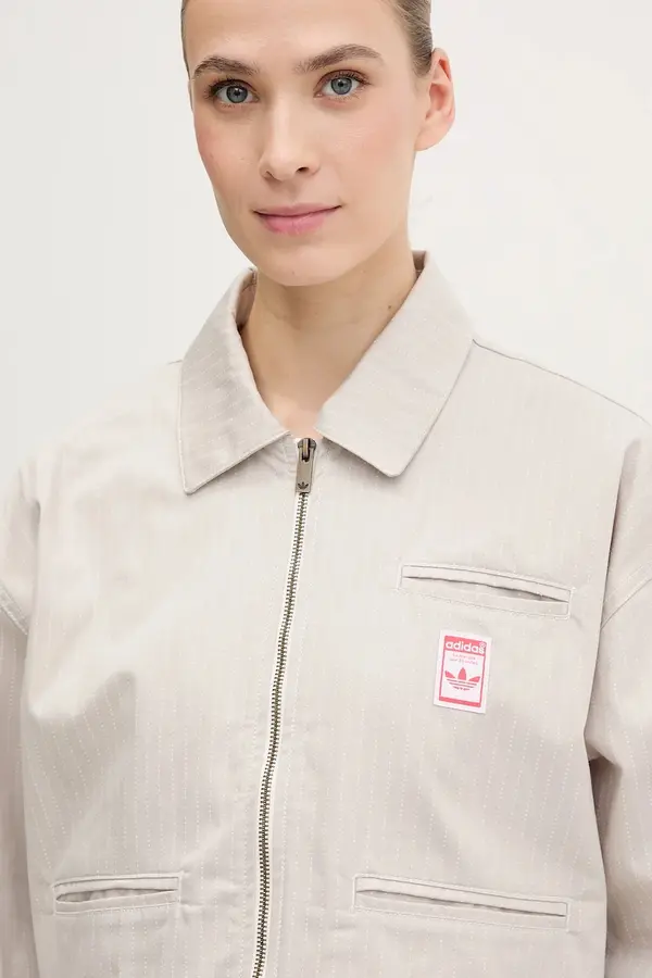 adidas Originals Pamučna jakna adidas Originals AOP CROP JACKET