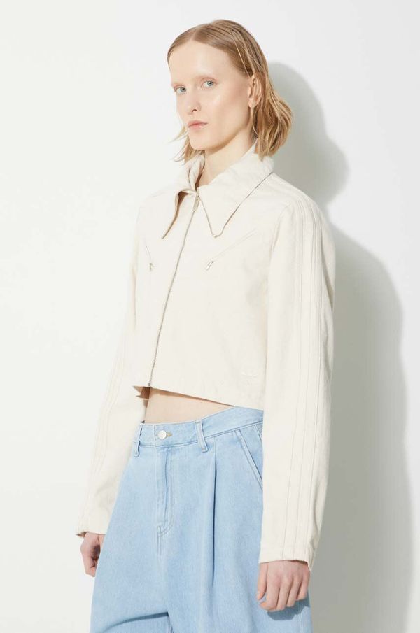 adidas Originals Pamučna jakna adidas Originals Montreal TT boja: bež, za prijelazno razdoblje, IS3583