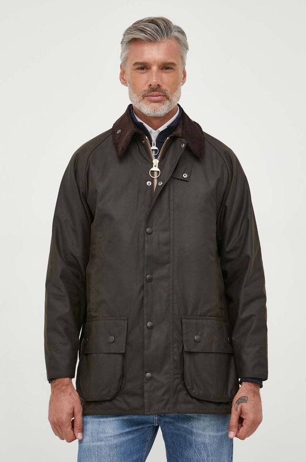 Barbour Pamučna jakna Barbour Classic Beaufort Wax Jacket boja: zelena, za prijelazno razdoblje, MWX0002