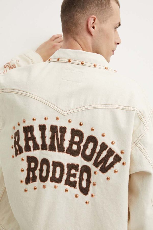 Levi's Pamučna jakna Levi's Pride boja: bež, za prijelazno razdoblje, oversize