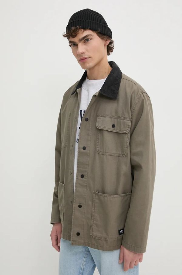 Vans Pamučna jakna Vans boja: zelena, za prijelazno razdoblje, VN0A3WF19JC1