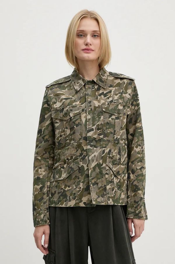 Zadig&Voltaire Pamučna jakna ZADIG&VOLTAIRE boja: zelena, za prijelazno razdoblje, WWOW00647