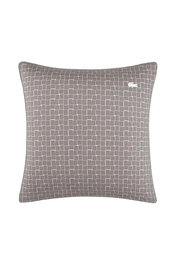 Lacoste Pamučna jastučnica Lacoste L BLOCK Greige 65 x 65 cm