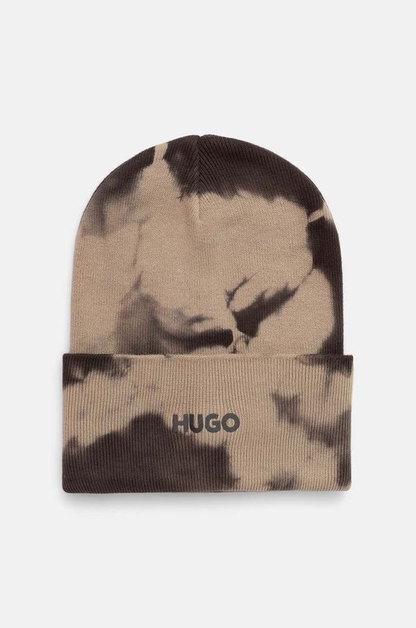 Hugo Pamučna kapa HUGO boja: smeđa, pamučna, 50518775