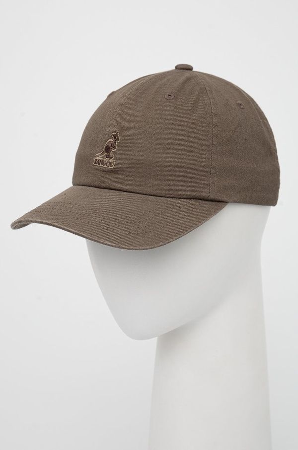 Kangol Pamučna kapa Kangol boja: zelena, s aplikacijom, K5165HT.SM094-SM094