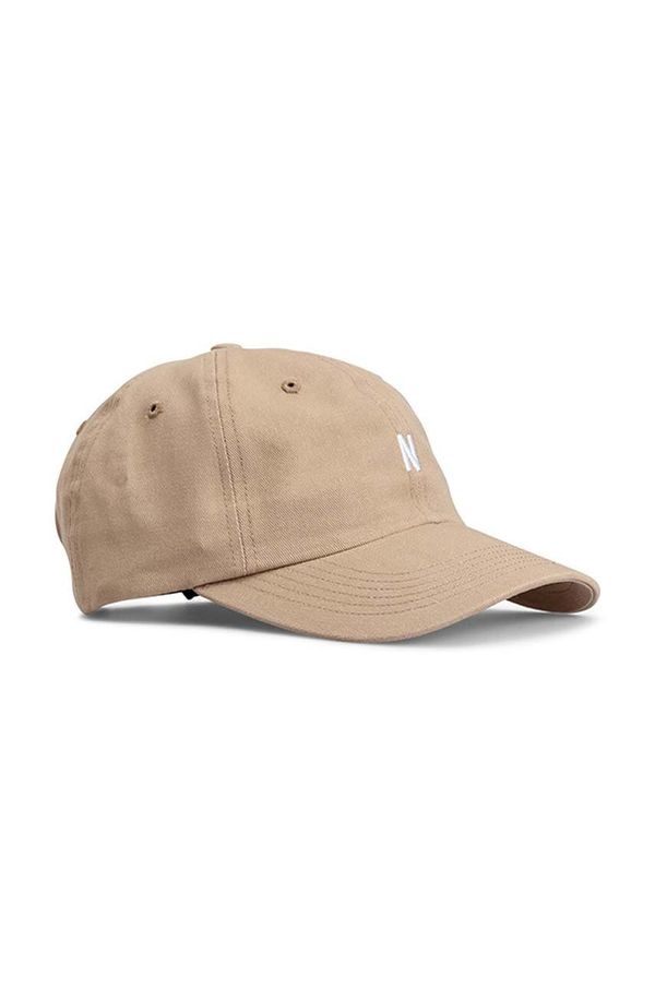 Norse Projects Pamučna kapa Norse Projects Twill Sports Cap Twill Sports Cap boja: bež, s aplikacijom, N80-0001 0966 N80.0001.0966