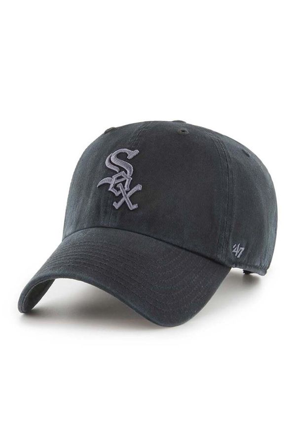 47 brand Pamučna kapa sa šiltom 47 brand MLB Chicago White Sox boja: crna, s aplikacijom, B-RGW06GWS-BKG