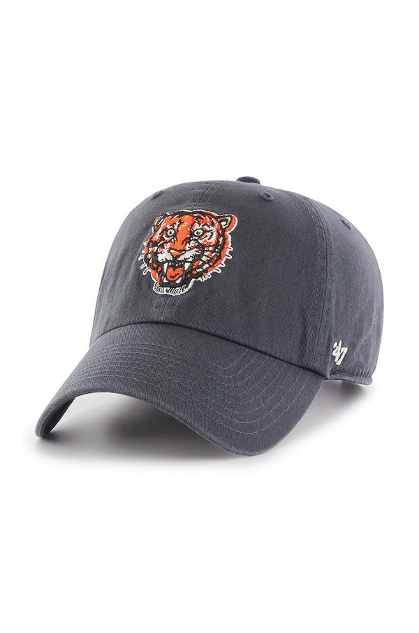 47 brand Pamučna kapa sa šiltom 47 brand MLB Detroit Tigers boja: tamno plava, s aplikacijom, BCPTN-RGW09GWSNL-VN57