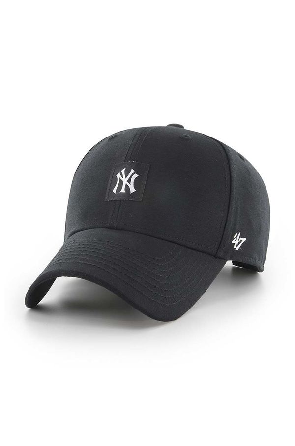 47 brand Pamučna kapa sa šiltom 47 brand Mlb New York Yankees boja: crna, s aplikacijom, B-CMPSP17GWP-BK
