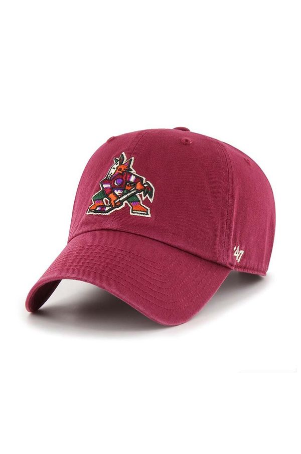 47 brand Pamučna kapa sa šiltom 47 brand NHL Arizona Coyotes boja: crvena, s aplikacijom, H-RGW21GWS-CAD