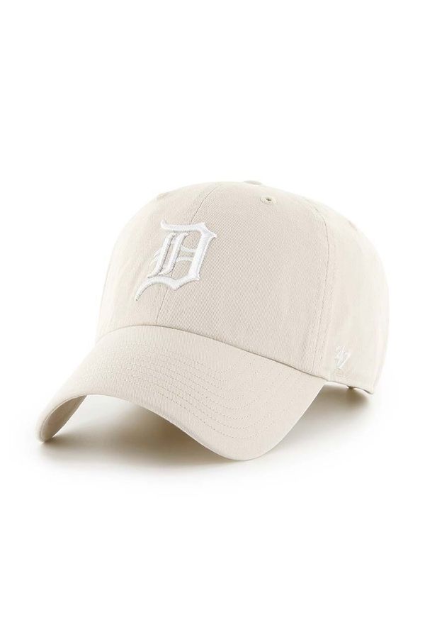 47brand Pamučna kapa sa šiltom 47brand MLB Detroit Tigers boja: bež, s aplikacijom