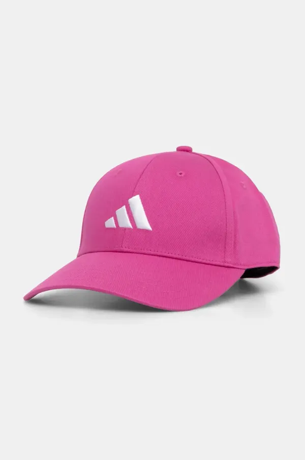 adidas Pamučna kapa sa šiltom adidas BB CAP COT NL boja: ružičasta, s aplikacijom, JP0399