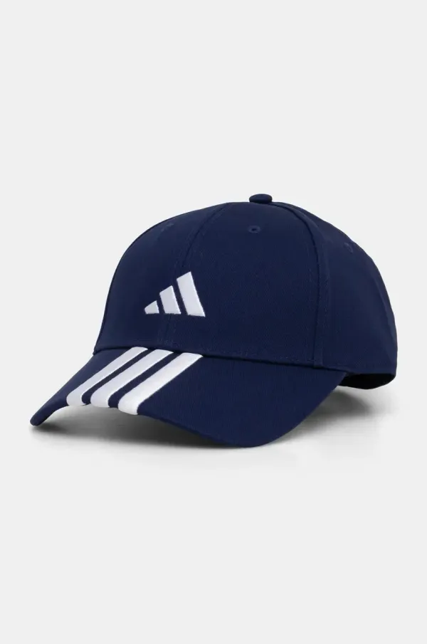 adidas Pamučna kapa sa šiltom adidas BBALL 3S CAP NL boja: tamno plava, s aplikacijom, JP0384