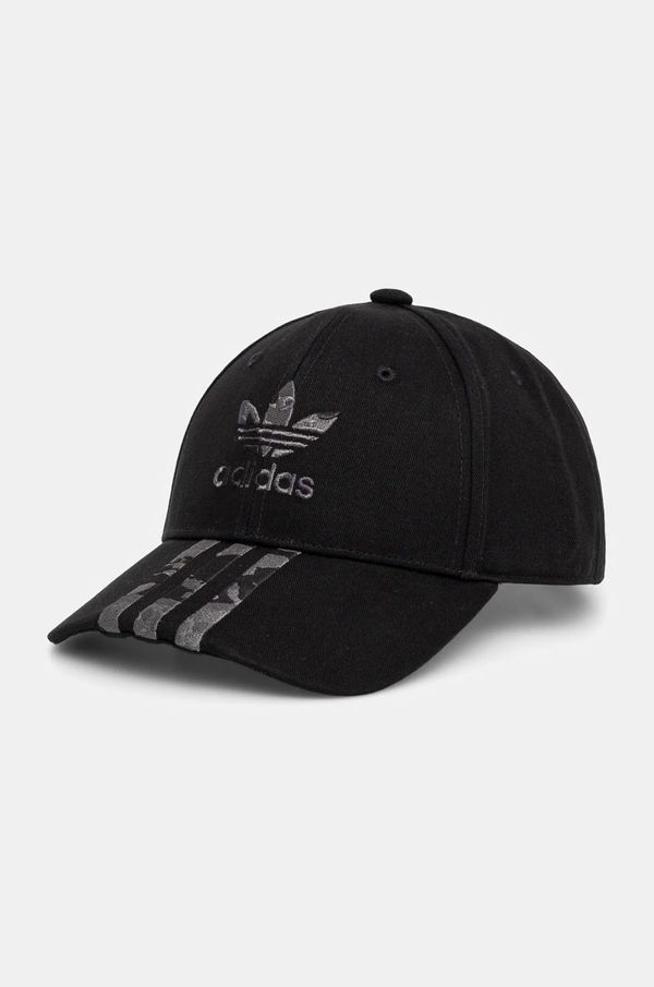 adidas Originals Pamučna kapa sa šiltom adidas Originals boja: crna, s aplikacijom, IY1545