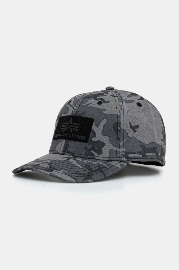 Alpha Industries Pamučna kapa sa šiltom Alpha Industries VLC Cap Camo boja: siva, s uzorkom, 168903C