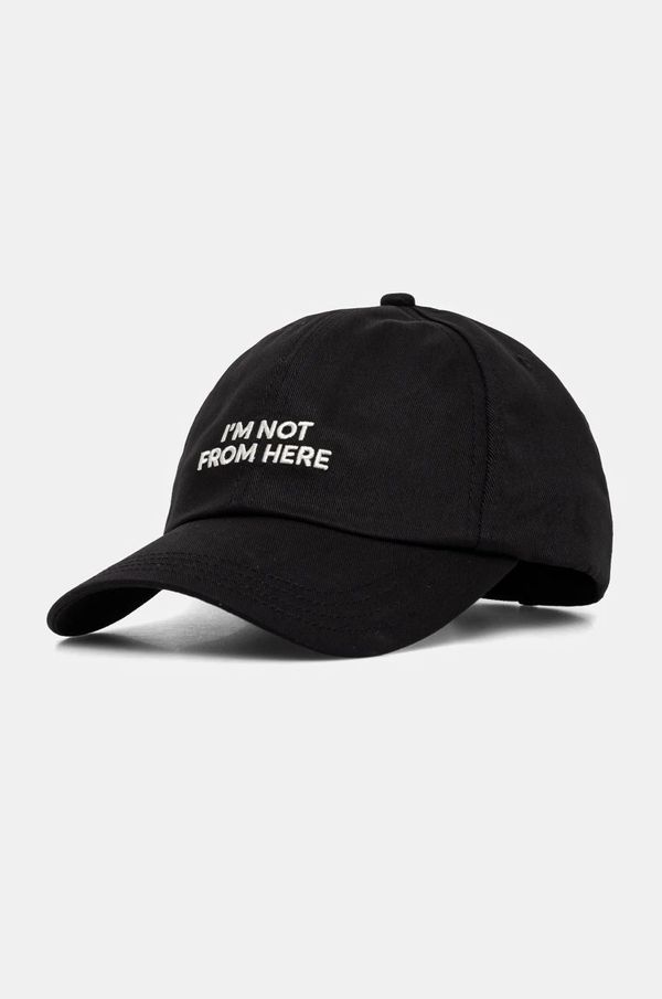 Boss Orange Pamučna kapa sa šiltom Boss Orange boja: crna, s aplikacijom, 50535387