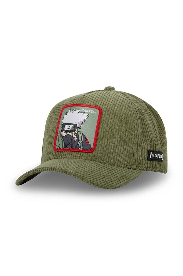 Capslab Pamučna kapa sa šiltom Capslab x Naruto boja: siva, s aplikacijom, CL/NS3/1/PCT/COR
