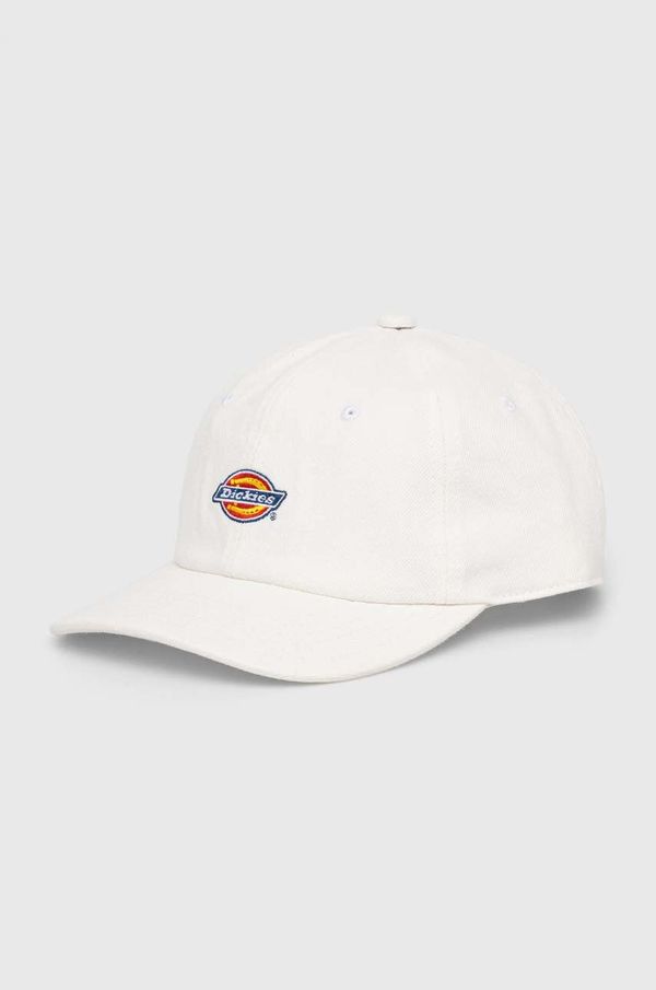 Dickies Pamučna kapa sa šiltom Dickies HARDWICK DENIM boja: bež, s aplikacijom, DK0A4YPH