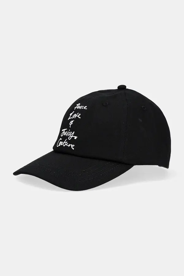 Juicy Couture Pamučna kapa sa šiltom Juicy Couture PEACE LOVE AND JUICY CAP