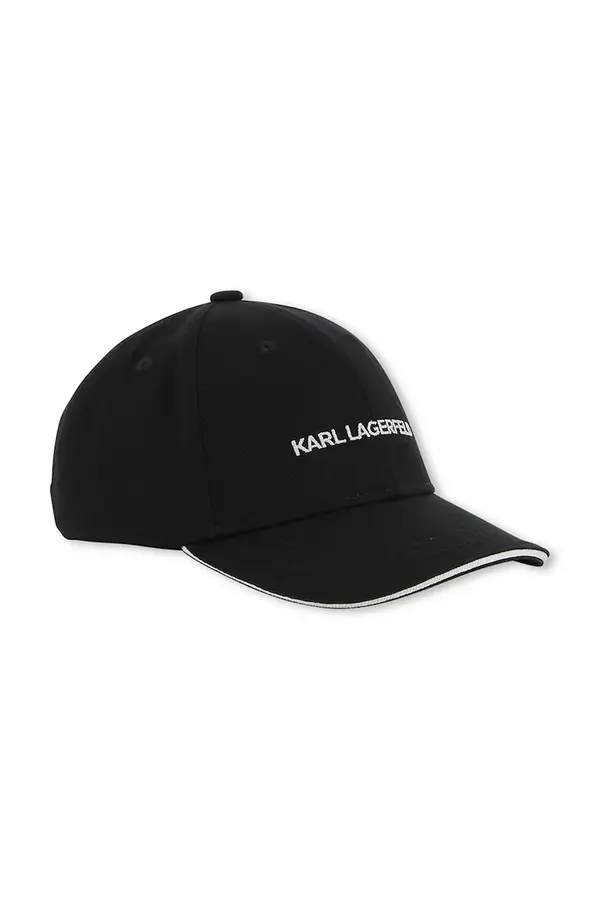 Karl Lagerfeld Pamučna kapa sa šiltom Karl Lagerfeld