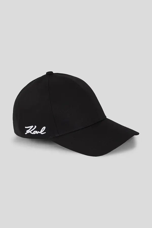 Karl Lagerfeld Pamučna kapa sa šiltom Karl Lagerfeld  IKON MONOGRAM