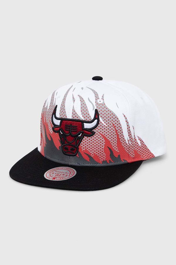 Mitchell&Ness Pamučna kapa sa šiltom Mitchell&Ness CHICAGO BULLS boja: bijela, s uzorkom