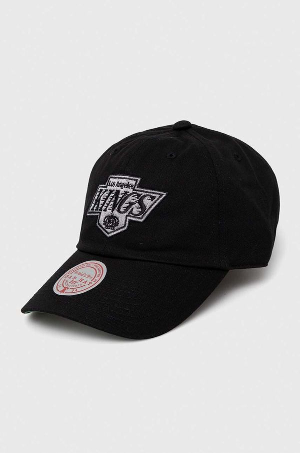 Mitchell&Ness Pamučna kapa sa šiltom Mitchell&Ness Los Angeles Kings boja: crna, s aplikacijom