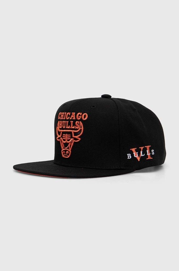 Mitchell&Ness Pamučna kapa sa šiltom Mitchell&Ness NBA CHICAGO BULLS boja: crna, s aplikacijom