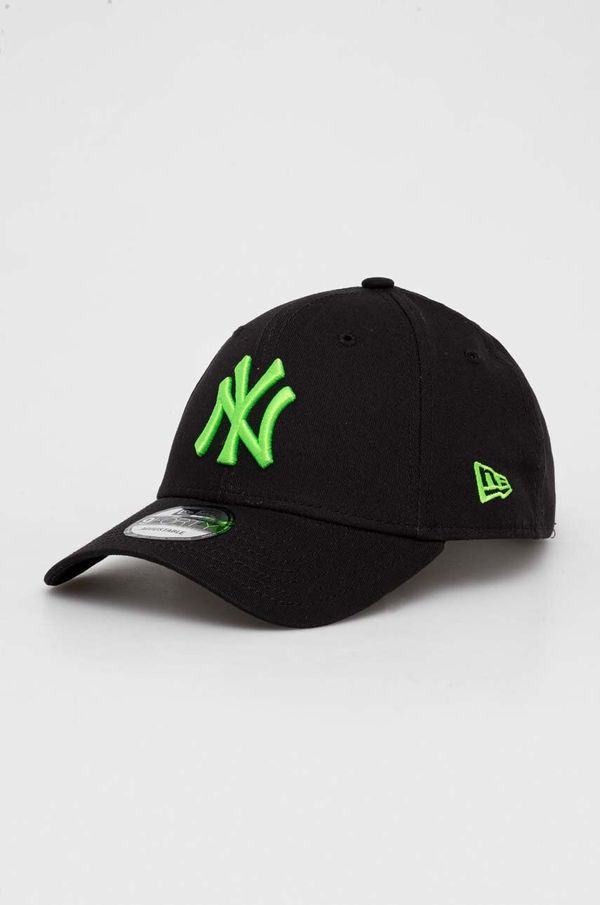 New Era Pamučna kapa sa šiltom New Era boja: crna, s aplikacijom, NEW YORK YANKEES