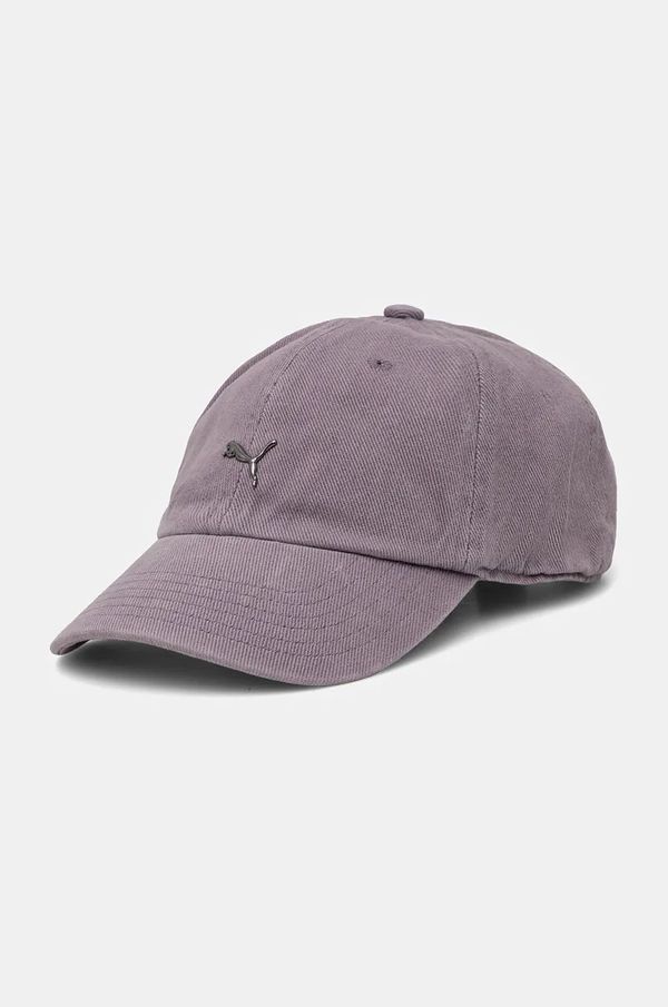 Puma Pamučna kapa sa šiltom Puma Gym2K BB boja: ljubičasta, bez uzorka, 025676