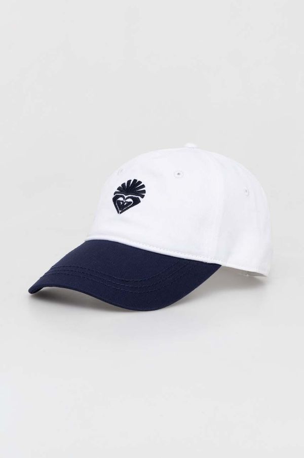 Roxy Pamučna kapa sa šiltom Roxy boja: tamno plava, s uzorkom