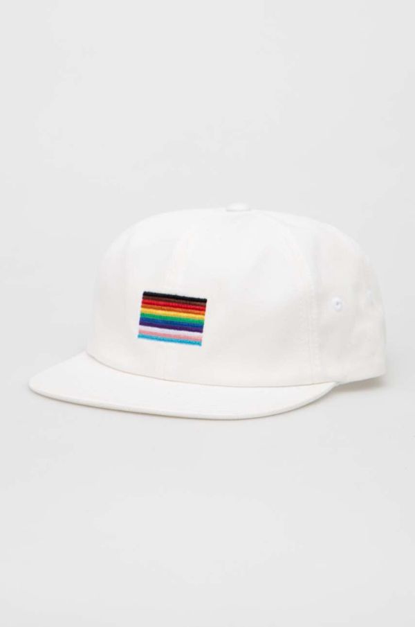 Vans Pamučna kapa sa šiltom Vans boja: bijela, s aplikacijom