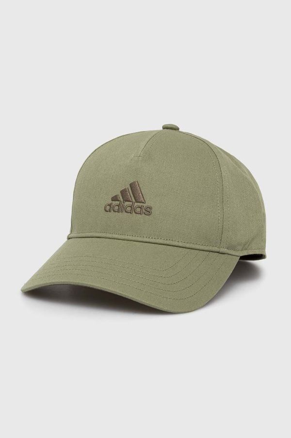 adidas Performance Pamučna kapa sa šiltom za bebe adidas Performance LK CAP boja: zelena, s aplikacijom, IY7825
