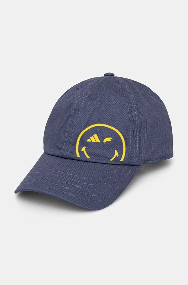 adidas Performance Pamučna kapa sa šiltom za bebe adidas Performance SMILEY boja: tamno plava, s aplikacijom, JG5803