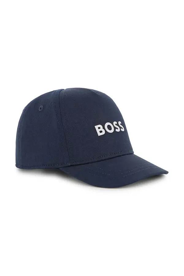 BOSS Pamučna kapa sa šiltom za bebe BOSS