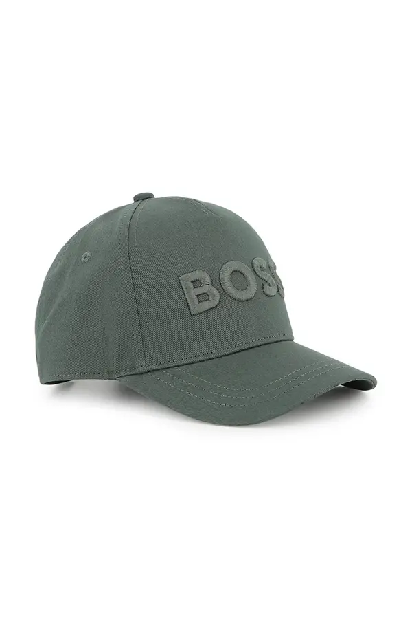 BOSS Pamučna kapa sa šiltom za bebe BOSS