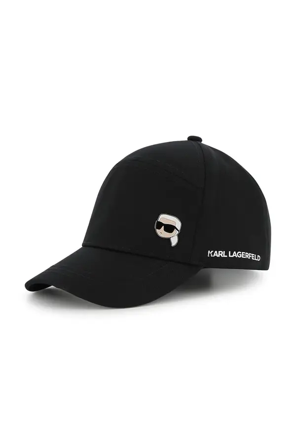 Karl Lagerfeld Pamučna kapa sa šiltom za bebe Karl Lagerfeld