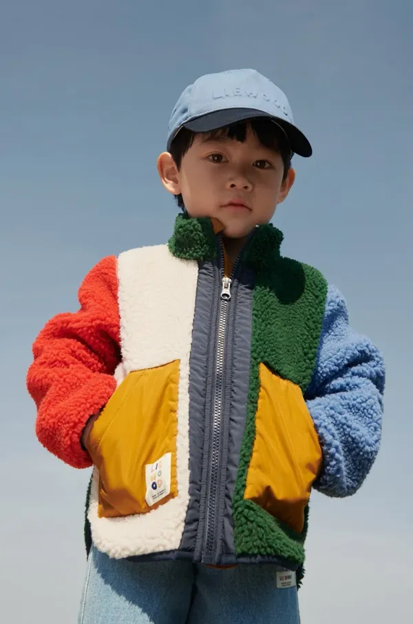 Liewood Pamučna kapa sa šiltom za bebe Liewood Danny boja: tamno plava, s uzorkom